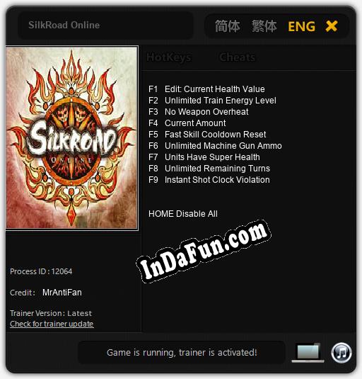 SilkRoad Online: TRAINER AND CHEATS (V1.0.49)