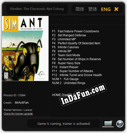 SimAnt: The Electronic Ant Colony: Cheats, Trainer +14 [MrAntiFan]