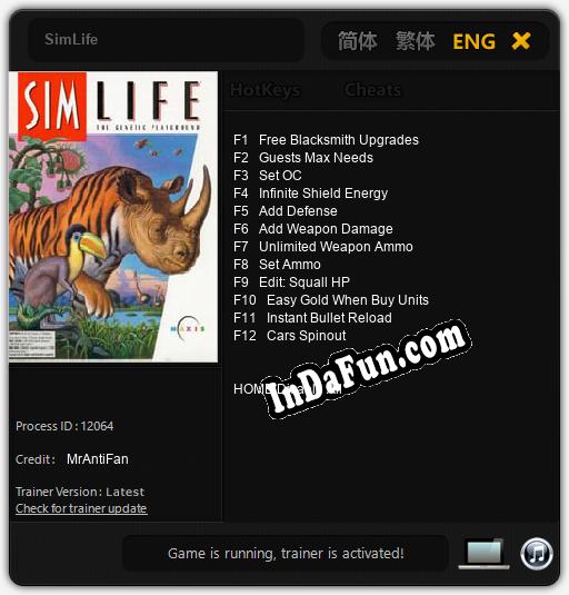 SimLife: Trainer +12 [v1.5]