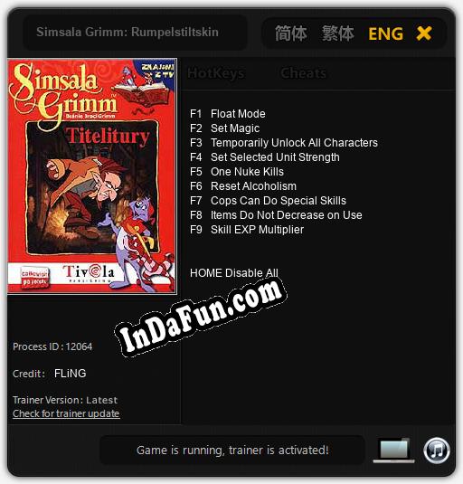 Simsala Grimm: Rumpelstiltskin: TRAINER AND CHEATS (V1.0.29)