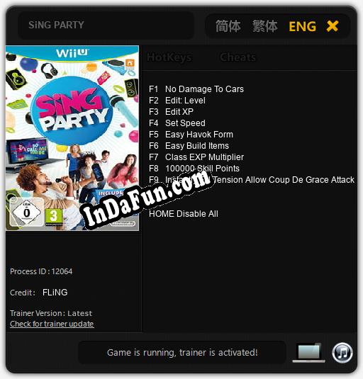 SiNG PARTY: TRAINER AND CHEATS (V1.0.86)