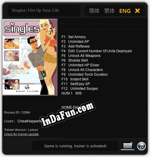 Singles: Flirt Up Your Life: Cheats, Trainer +13 [CheatHappens.com]