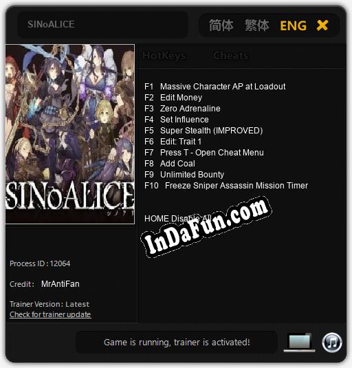 SINoALICE: Trainer +10 [v1.9]