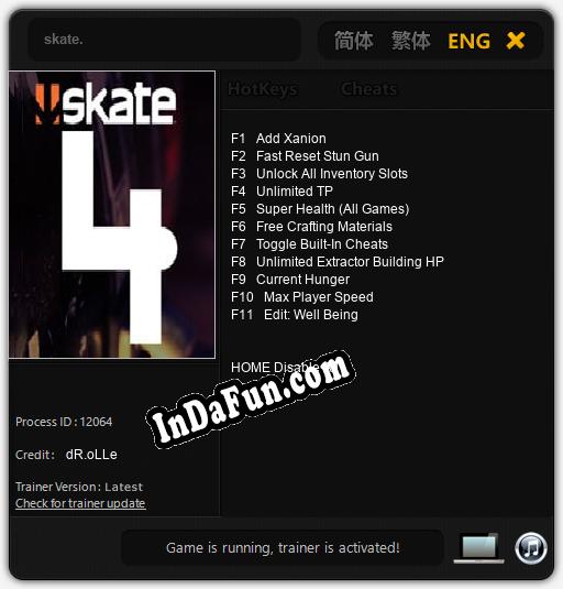 Trainer for skate. [v1.0.9]