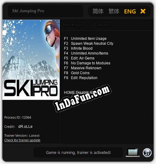 Ski Jumping Pro: Cheats, Trainer +9 [dR.oLLe]