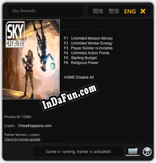 Sky Beneath: TRAINER AND CHEATS (V1.0.34)