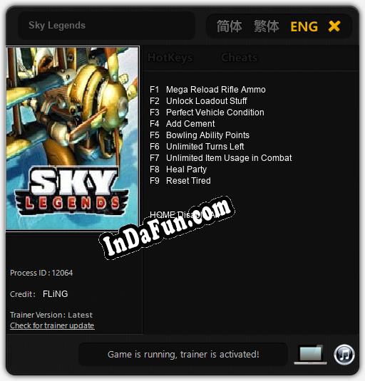 Trainer for Sky Legends [v1.0.2]