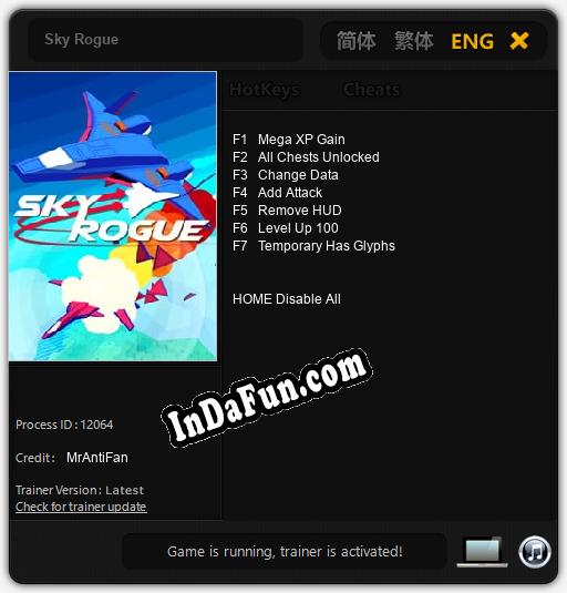 Trainer for Sky Rogue [v1.0.9]