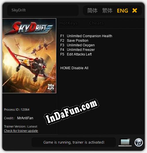 SkyDrift: Trainer +5 [v1.4]