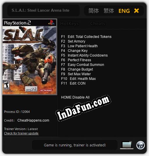 S.L.A.I.: Steel Lancer Arena International: Cheats, Trainer +11 [CheatHappens.com]