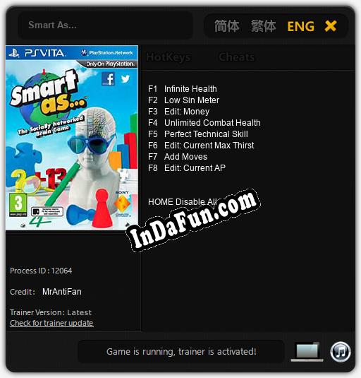 Smart As...: Trainer +8 [v1.1]