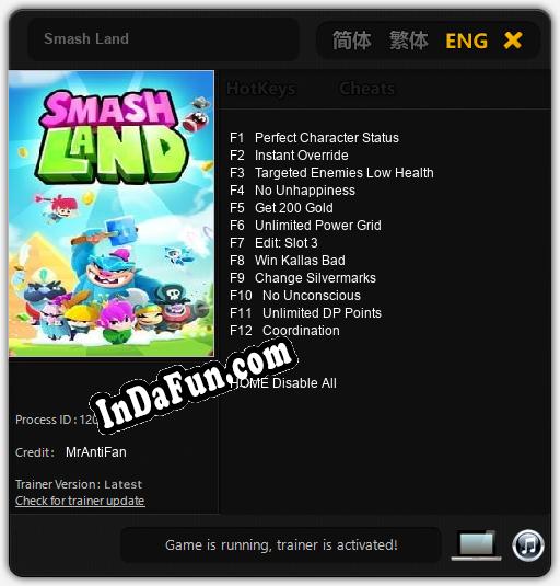 Smash Land: TRAINER AND CHEATS (V1.0.38)