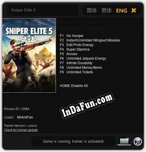 Sniper Elite 5: Trainer +9 [v1.3]