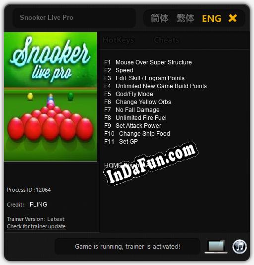 Trainer for Snooker Live Pro [v1.0.7]