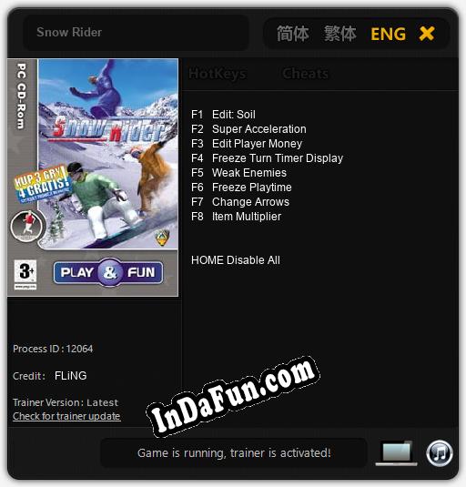 Snow Rider: TRAINER AND CHEATS (V1.0.82)