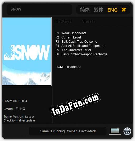 SNOW: TRAINER AND CHEATS (V1.0.47)