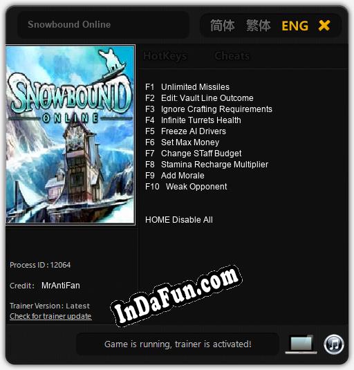 Trainer for Snowbound Online [v1.0.3]