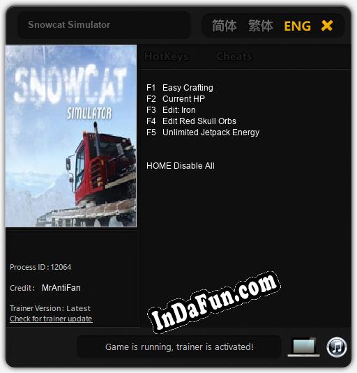 Snowcat Simulator: Trainer +5 [v1.4]