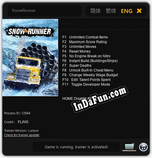 SnowRunner: TRAINER AND CHEATS (V1.0.40)