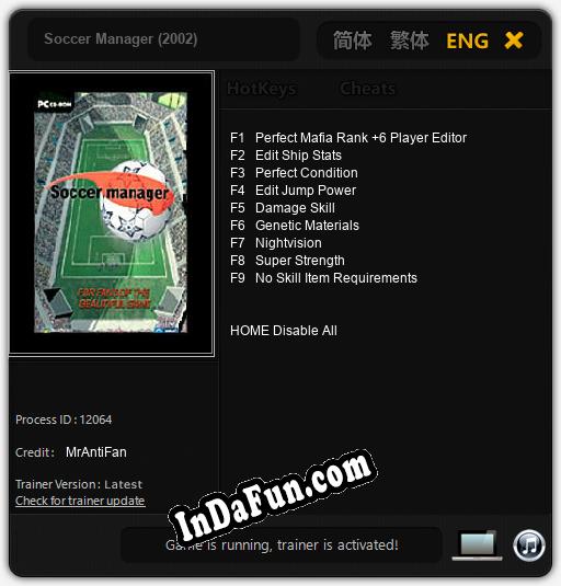 Trainer for Soccer Manager (2002) [v1.0.7]
