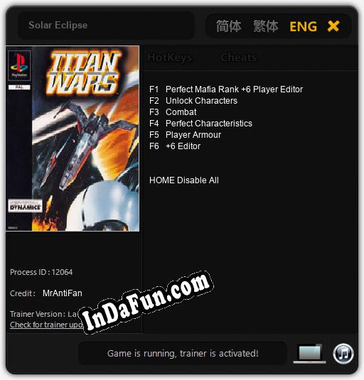 Solar Eclipse: Trainer +6 [v1.2]