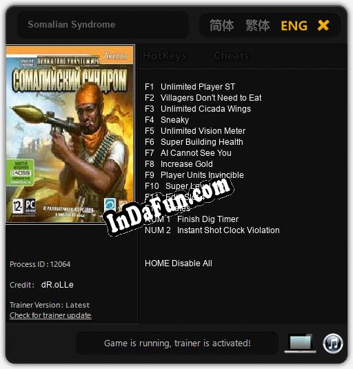 Somalian Syndrome: TRAINER AND CHEATS (V1.0.13)