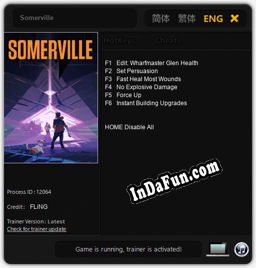 Somerville: Cheats, Trainer +6 [FLiNG]