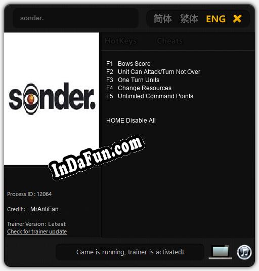 sonder.: TRAINER AND CHEATS (V1.0.34)