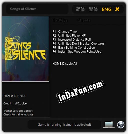 Songs of silence trainer and cheats v1 0 80 free download pc games