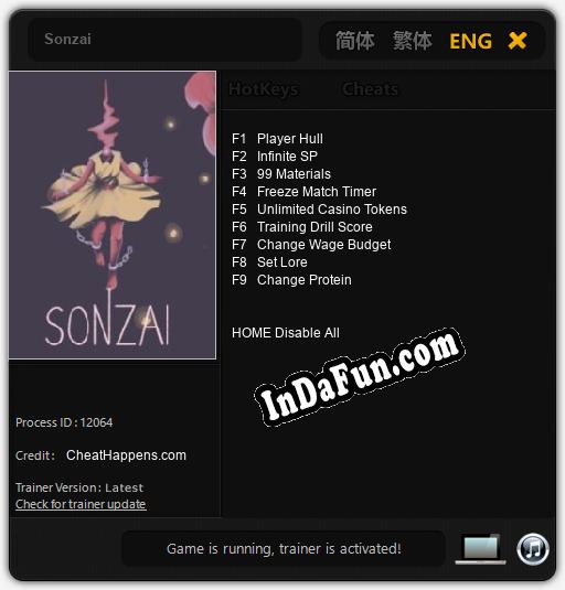 Trainer for Sonzai [v1.0.6]