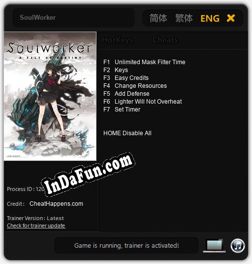 SoulWorker: TRAINER AND CHEATS (V1.0.78)