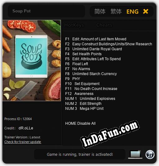 Soup Pot: TRAINER AND CHEATS (V1.0.69)