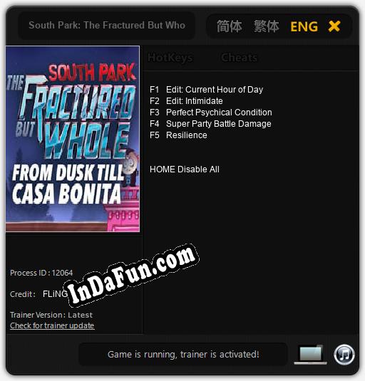 South Park: The Fractured But Whole From Dusk Till Casa Bonita: Cheats, Trainer +5 [FLiNG]