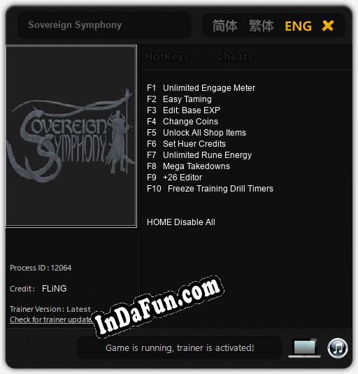 Sovereign Symphony: TRAINER AND CHEATS (V1.0.57)