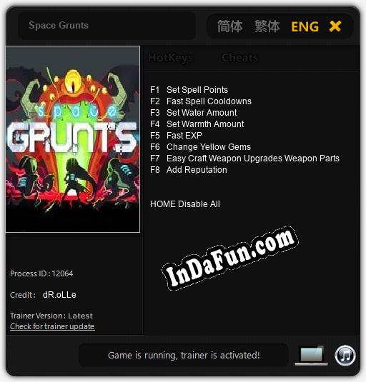 Space Grunts: Cheats, Trainer +8 [dR.oLLe]