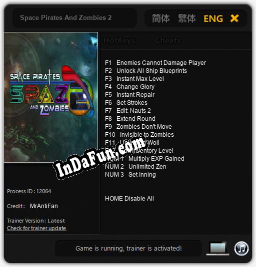 Space Pirates And Zombies 2: Cheats, Trainer +15 [MrAntiFan]