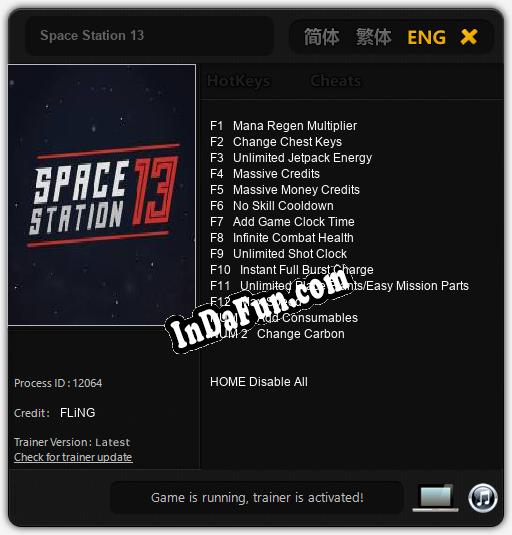 Trainer for Space Station 13 [v1.0.8]