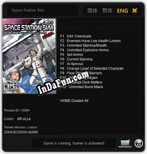 Space Station Sim: Cheats, Trainer +12 [dR.oLLe]