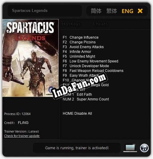 Spartacus Legends: TRAINER AND CHEATS (V1.0.85)