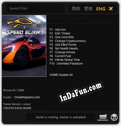 Speed Elixir: Cheats, Trainer +10 [CheatHappens.com]