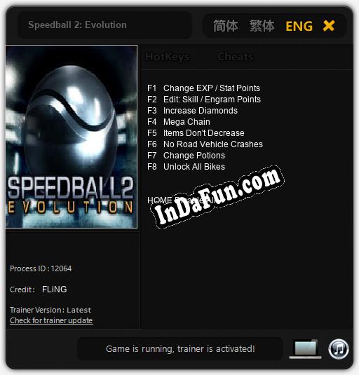 Speedball 2: Evolution: Trainer +8 [v1.3]