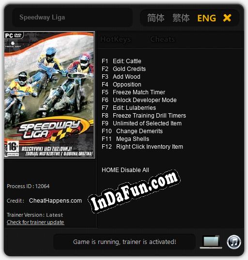 Speedway Liga: Trainer +12 [v1.8]