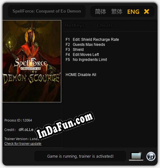 SpellForce: Conquest of Eo Demon Scourge: Trainer +5 [v1.7]