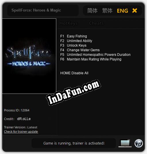 SpellForce: Heroes & Magic: TRAINER AND CHEATS (V1.0.88)