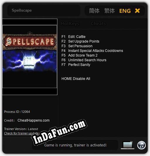 Spellscape: Cheats, Trainer +7 [CheatHappens.com]