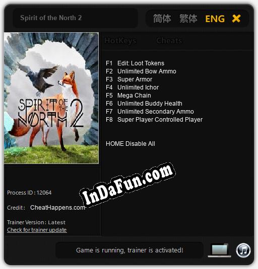 Trainer for Spirit of the North 2 [v1.0.8]