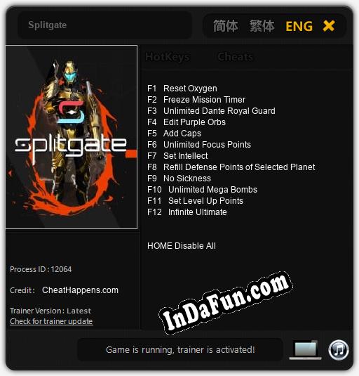 Trainer for Splitgate [v1.0.3]