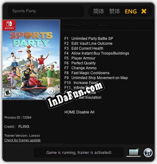 Sports Party: TRAINER AND CHEATS (V1.0.15)