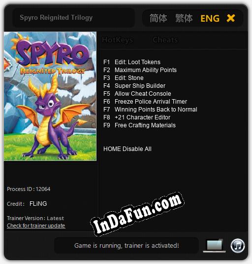 Spyro Reignited Trilogy: Cheats, Trainer +9 [FLiNG]