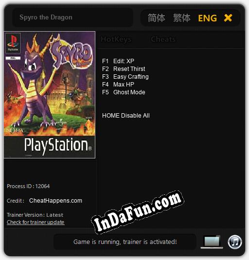 Spyro the Dragon: Cheats, Trainer +5 [CheatHappens.com]